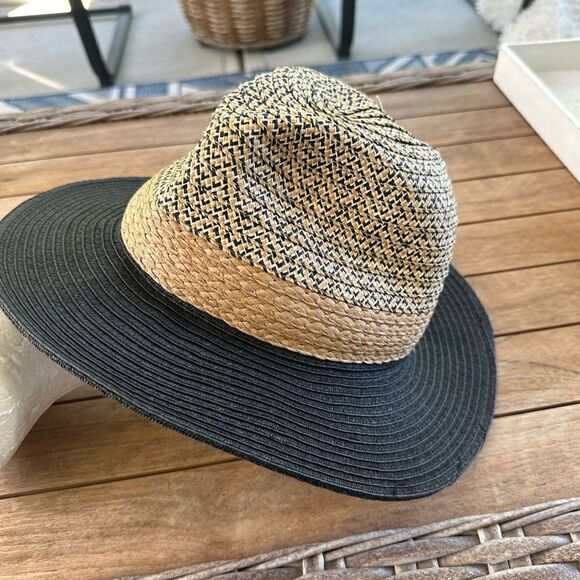 Vince Camuto Straw Sun Hat O/S - Picture 3 of 6
